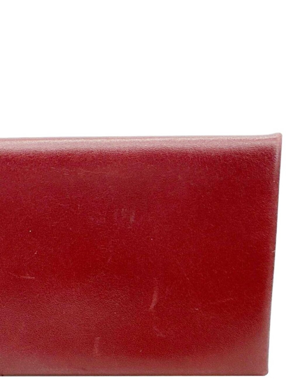 Hermes  Duo Calfskin Leather Compact Card Holder Bordeaux